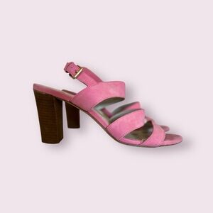 Boden Samantha Pink Suede Heeled Sandals